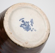 WILKINSON English Art Deco porcelain vase with faux Japanese decoration, blue factory mark to base, 25cm high. - 3