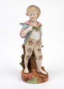 An antique Continental porcelain statue, 19th century, 12.5cm high.