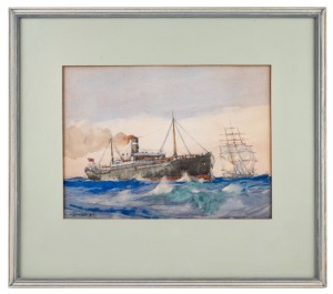 F.L. BLANCHARD (British), maritime scene, watercolour, signed lower left "F.L. Blanchard", 21 x 29cm, 39 x 44cm overall.