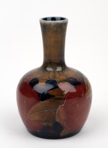 MOORCROFT "Pomegranate" miniature pottery vase, impressed "MOORCROFT, BURSLEM", 9.5cm high.