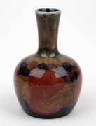 MOORCROFT "Pomegranate" miniature pottery vase, impressed "MOORCROFT, BURSLEM", 9.5cm high. - 2
