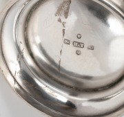 An antique sterling silver mug with engraved decoration, made in Birmingham circa 1880, ​​​​​​​10.5cm high, 169 grams. - 2