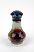 MOORCROFT "Pansy" rare pottery salt pot, impressed "MOORCROFT", 6cm high.