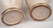 SATSUMA pair of Japanese export ware mantle vases, 20th century, ​​​​​​​33cm high. - 3