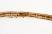 A fine quality 18ct gold double strand necklace, 20th century, stamped "750", ​​​​​​​43cm long, 50 grams. - 2