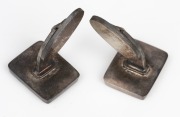GEORG JENSEN pair of vintage Danish silver cufflinks in original box. - 2