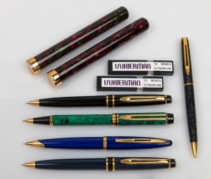 WATERMAN ballpoint pen together with three WATERMAN pencils, and assorted accessories, (qty).