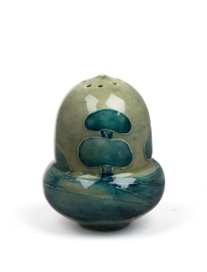 MOORCROFT "Hazeldene" pattern pottery condiment shaker, 5.5cm high.