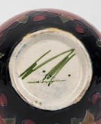 MOORCROFT "Pomegranate" pottery vase, stamped "Moorcroft, Burslem, England" with green monogram "W.M.", 6cm high, 8cm diameter. - 2