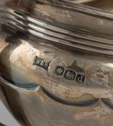 An antique English sterling silver sugar basin, by Walker & Hall of Sheffield, circa 1896, 10cm high, 20cm wide, 234 grams. - 2