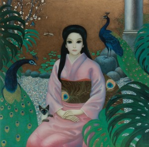 MARGARET KEANE (1927- 2022), Big Eye, coloured lithograph print, 61 x 62cm, 83 x 83cm overall.