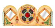 ROEBUCK CAROUSEL HORSE: From the Foy & Gibson department store on the corner of Burke Street & Swanson Street, Melbourne. With header board. Early 20th century. 115cm x 100cm - 3