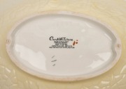 CARLTON WARE English floral porcelain table ware, including toast rack, condiments, sugar pots, bowls etc.; together with a SHORTER & SONS porcelain fruit bowl, 20th century, (10 items), the largest 30cm wide. - 2