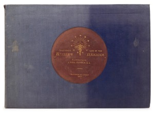 "Coleridge's Rime of the Ancient Mariner" illustrated by J. Noel Paton, [London : Art Union of London; 1863], Oblong folio. [ii], 12 pp. with 20 pp. of lithographed drawings, rectos only. Publisher's cloth, front board lettered in gilt (front board sunne