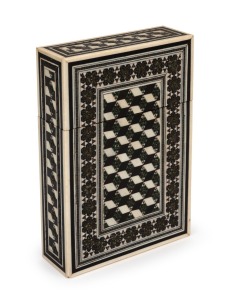 Vizagapatam Anglo-Indian cigar case, 19th century, 11.5cm high.