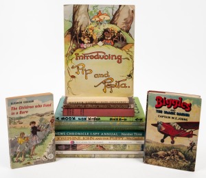 CHILDREN'S BOOKS: A collection of hard cover children's books including "Josephine, John and the Puppy" by Cradock [circa 1920], "Stars and Primroses" by Green [1947], "Chuff and the Chimney Sweep" by Blyton, [1951], "Leisure Things for Lively Youngsters"