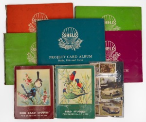 Trade cards, mostly in albums of issue including SHELL "Beetles", "Shells, Fish and Corals", "Birds" etc, (qty).