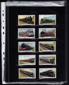 [CIGARETTE & TRADE CARDS] 1937 Gallaher "Trains of the World" complete set (48) in EF condition. Includes "The Melbourne Express", "The Limited Express" (NZ), "The Dublin-Belfast Express", "Great Indian Peninsula Railway", "The Flying Scotsman" and "The S