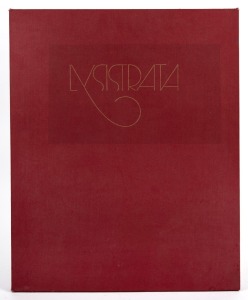 W.P. Eberhard EGGERS, A Scenario in 9 Etchings for Aristophanes&acute; "Lysistrata"., 18 drypoint and aquatint etchings on Japan paper. Each signed, dated, and numbered, some with an embossed stamp. Edition: 14/20. 1970. Sheet dimensions: each approx. 59 x 47 c