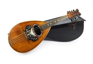 SGROI, S. MANCUSO antique Sicilian Mandolin in original case.
