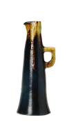 KLYTE PATE: Tall pottery jug with loop handle. 28.5cm