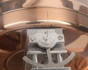 JAEGER LECOULTRE "Classique Phases De Lune" Atmos clock in rose gold plated case, with month and phases of the moon, circa early 2000s, 23cm high. - 11