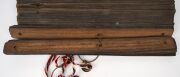 Two antique religious texts, hand-written on bamboo, Southeast Asian origin, 19th/20th century, ​​​​​​​the larger 40cm wide. - 7