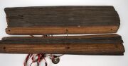 Two antique religious texts, hand-written on bamboo, Southeast Asian origin, 19th/20th century, ​​​​​​​the larger 40cm wide. - 8