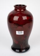MOORCROFT flambe "Fish" pottery vase, circa 1930, impressed mark to base "Moorcroft, Made In England", 25.5cm high. - 4