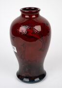 MOORCROFT flambe "Fish" pottery vase, circa 1930, impressed mark to base "Moorcroft, Made In England", 25.5cm high. - 7