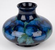MOORCROFT rare "Moonlit Pansy" pottery vase, impressed "Moorcroft, Made In England", 8cm high, 10.5cm wide. - 6