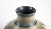 MOORCROFT "Yacht" pattern pottery vase with salt glazed finish, impressed signature mark to base "Moorcroft, Potter To H.M. The Queen, Made In England", ​​​​​​​14.5cm high. - 4