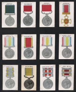 CIGARETTE CARDS: SNIDERS and ABRAHAMS [Melbourne] 1914-20 "Medals and Decorations", complete set of [48] cards for Peter Pan Cigarettes; a superb series, rarely seen in such fine condition.
