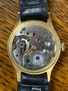 OMEGA vintage manual wristwatch in 18ct gold case with subsidiary seconds dial and Arabic numerals, ​​​​​​​3.3cm wide including crown. - 3