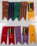 A UNIQUE grouping of sixty-four PROOF Olympic badge ribbons, manufactured by Raleigh Print for use during the 1956 Melbourne Olympic Games by competitors, sport and team officials, and guests of honour, accompanied by seven pages of original documentation - 5