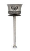 1956 MELBOURNE OLYMPIC TORCH, aluminium alloy, height 41cm, legend around top "XVI Olympiad 1956: Olympia - Melbourne".