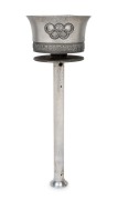 1956 MELBOURNE OLYMPIC TORCH, aluminium alloy, height 41cm, legend around top "XVI Olympiad 1956: Olympia - Melbourne". - 2