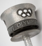 1956 MELBOURNE OLYMPIC TORCH, aluminium alloy, height 41cm, legend around top "XVI Olympiad 1956: Olympia - Melbourne". - 4