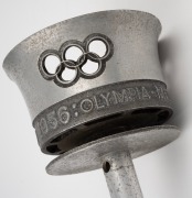 1956 MELBOURNE OLYMPIC TORCH, aluminium alloy, height 41cm, legend around top "XVI Olympiad 1956: Olympia - Melbourne". - 6