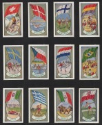 [TRADE CARDS] 1936 A. W. Allen Ltd (Australia) "Sports & Flags Of Nations" complete set (36) featuring cricket, Australian Rules Football, golf, rugby, soccer, baseball, tennis, athletics, cycling, skiing, swimming, rowing, skating, horse racing, wrestlin - 2