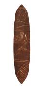 SHEILD: Most likely Queensland origin 19th century with unusual incised decortion with remains of ocre. 55.5 x 12cm