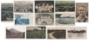 Group of 1900s cricket postcards, including noted "Melbourne Cricket Ground - An English Eleven At Play 1904", Wesley College turfs, South United Cricket Club team photo, several views of England playing against Australia at Adelaide Oval, also 1907 Caulf
