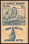 Football Record: South Melbourne vs Collingwood, May 5th 1934
