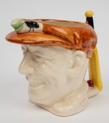 1936 Don Bradman toby jug manufactured by Marutomo Ware, with cap in brown, height 15cm. - 3