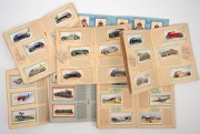 A diverse range in a carton; noted Motor Cars (various sets, and part sets, some in albums); Railway Engines; Speedway Riders, Aeroplanes, R.A.F. Badges, History of Aviation, etc. (100s) mixed condition. - 2