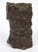 ARTIST UNKNOWN, bronze torso sculpture. signed verso "C. Top (?)", with edition number 1/4, ​​​​​​​25cm high. - 4