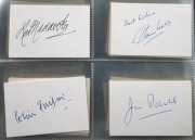 CRICKETER AUTOGRAPHS: A nicely curated album of 100+ signatures, almost all of whom cricketers, including Don Bradman, Richie Benaud, Ray Lindwall, Len Maddocks, Ian Botham, Richard Hadlee, and many others. - 2