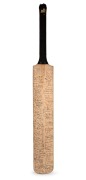 1980 CENTENARY TEST - ENGLAND v AUSTRALIA AT LORD'S: A full-size Gray-Nicolls cricket bat with impressed title, signed to the front of the blade by the Australian and English teams, additionally signed to the back of the blade by more than one hundred Aus - 3