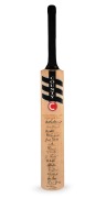 2000/01 ONE DAY INTERNATIONAL SERIES - ZIMBABWE SQUAD: Full-size "County" cricket bat, with sixteen original signatures to the blade including those of Heath Streak, Andy Flower, and Grant Flower; length 85cm.
