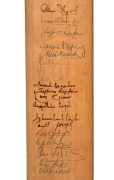 1984-5 WEST INDIES IN AUSTRALIA: A full-size Gray-Nicolls cricket bat bearing 29 signatures (18 West Indies players to the front and 11 Australian players to the back); signatories include Faoud Bacchus, Wayne Daniel, Rodney Hogg, Kim Hughes, Dean Jones, - 2